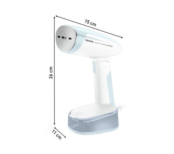 TEFAL Access Steam Pocket DT3041 Clothes Steamer - White & Sky Blue - Image 8