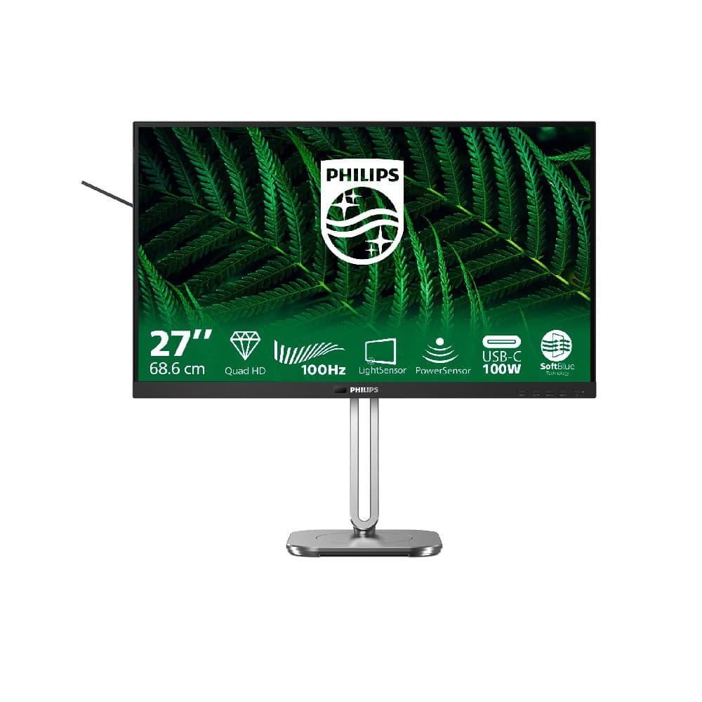 Philips 27B2G5601 27" IPS QHD USB-C RJ45 Energy Efficient Docking Monitor