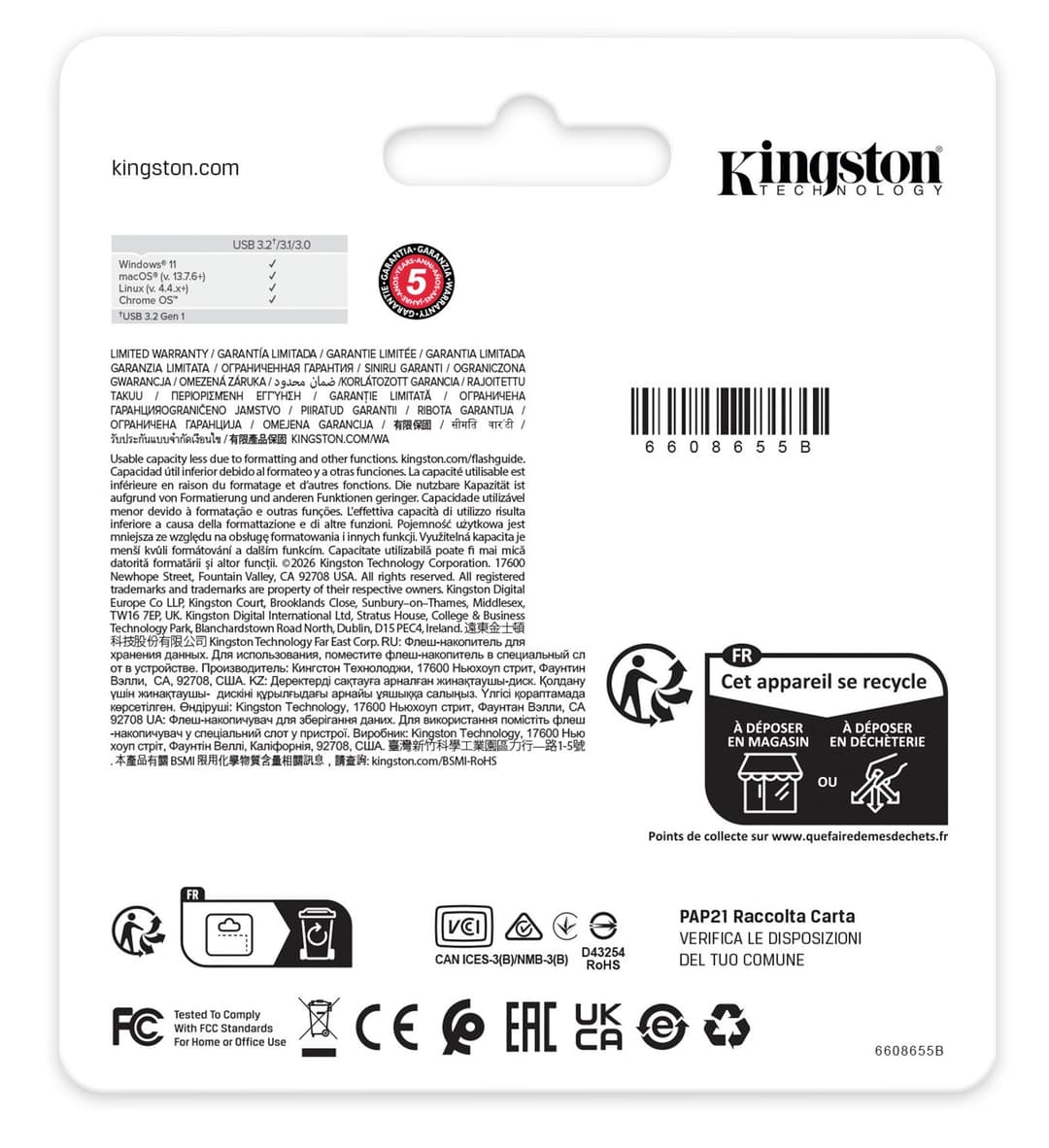 Kingston Technology DataTraveler 512GB Kyson 220MB/s Metal USB 3.2 Gen 1 - Image 6