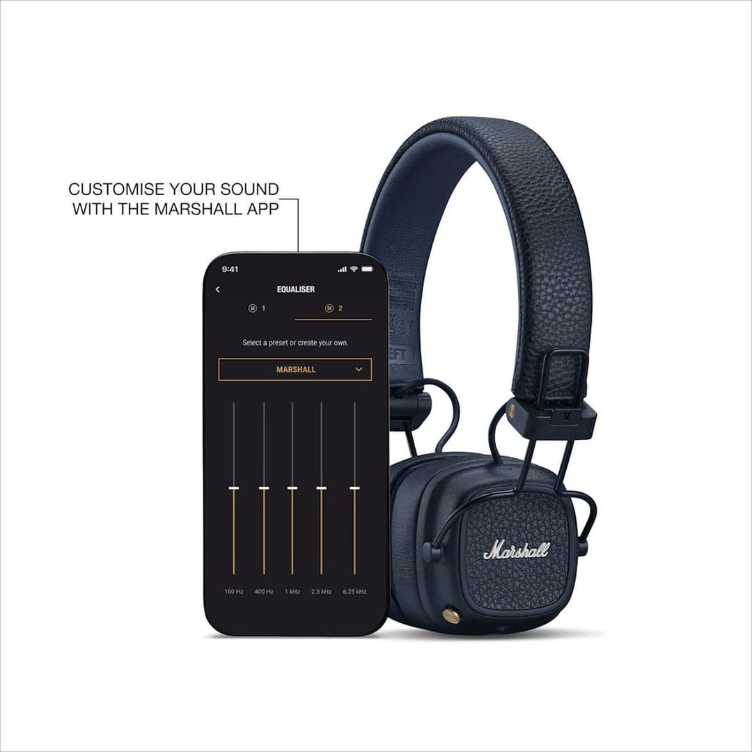 Marshall Major V Wireless On-Ear Headphones - Midnight Blue - Image 5