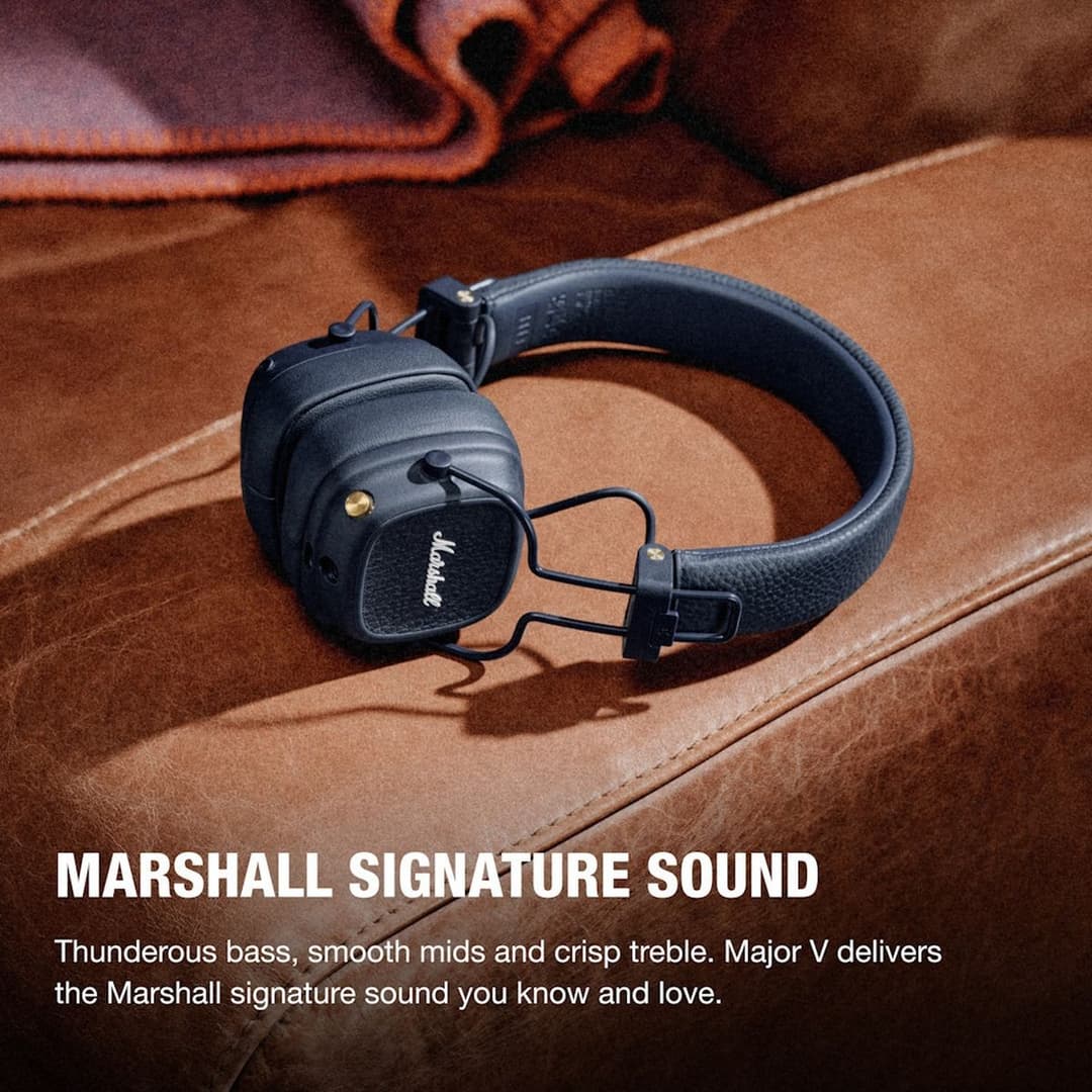 Marshall Major V Wireless On-Ear Headphones - Midnight Blue - Image 6