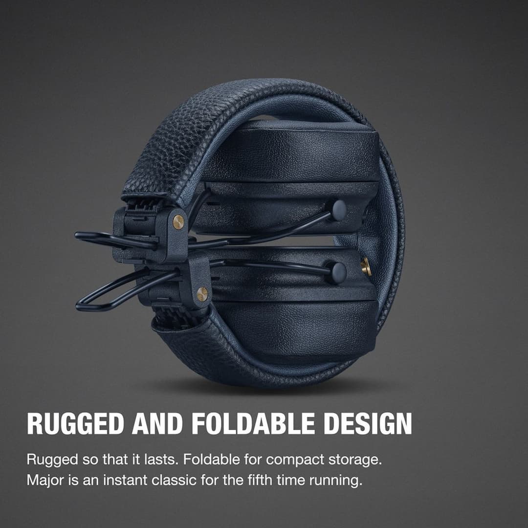 Marshall Major V Wireless On-Ear Headphones - Midnight Blue - Image 8