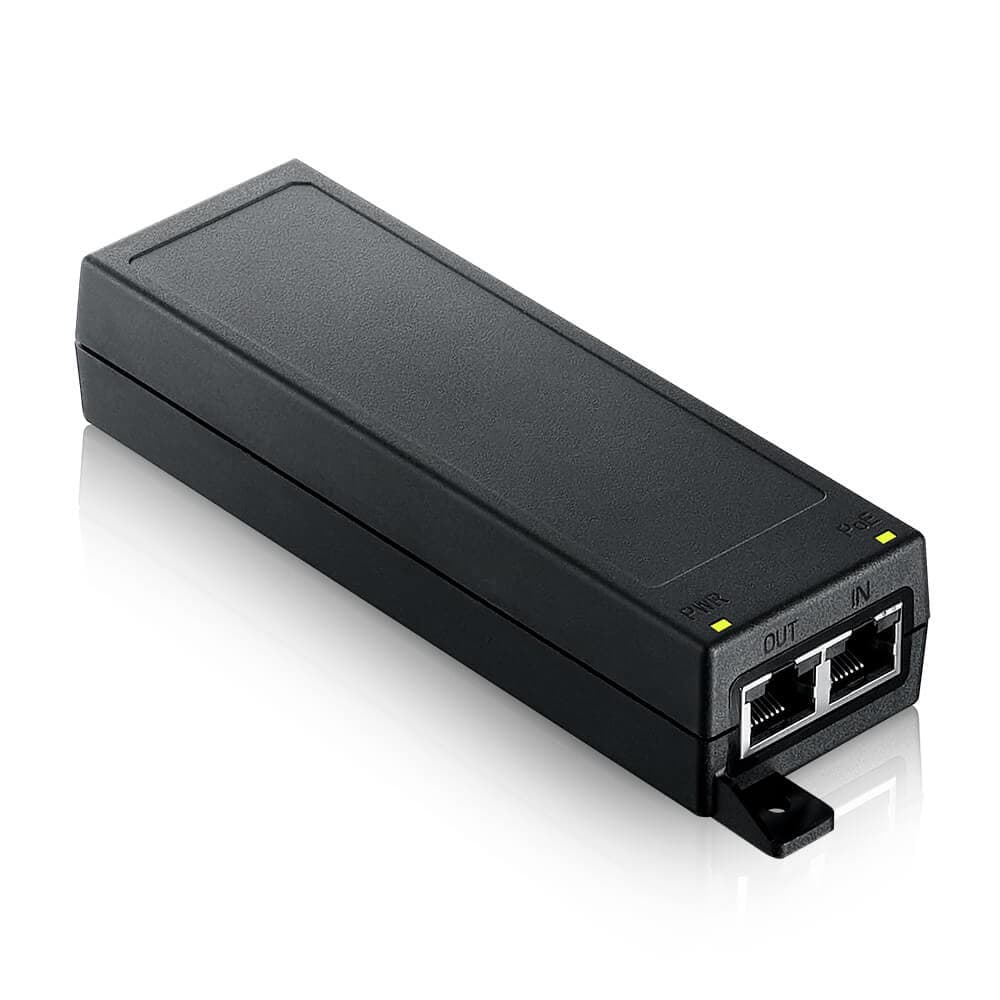 Zyxel POE12-30W 2.5G 2 Port PoE+ Injector - Black