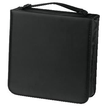 Hama Nylon CD/DVD Wallet, Black - 208 Discs