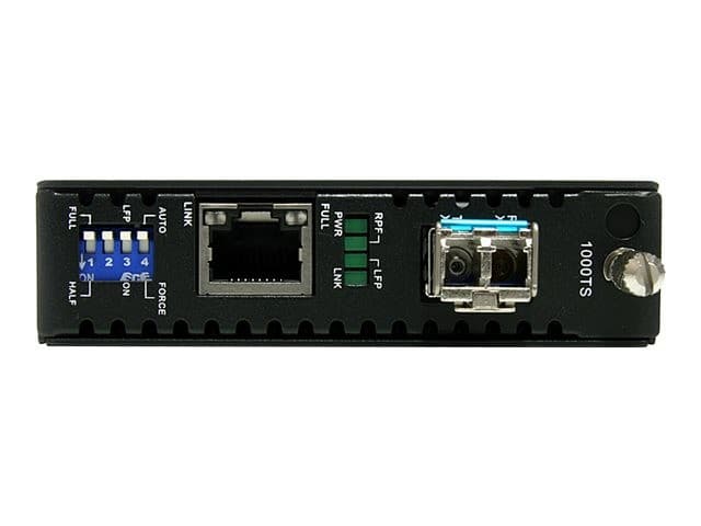 StarTech.com Multimode (MM) LC Fiber Media Converter for 1Gbe Network - 550m Range - Gigabit Ethernet - 850nm - with SFP Transceiver (ET91000LC2) - fibre media converter - 1GbE - Image 1