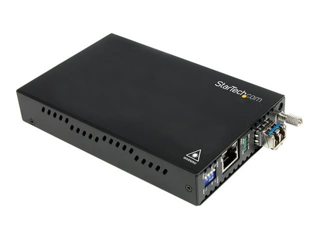 StarTech.com Multimode (MM) LC Fiber Media Converter for 1Gbe Network - 550m Range - Gigabit Ethernet - 850nm - with SFP Transceiver (ET91000LC2) - fibre media converter - 1GbE - Image 2
