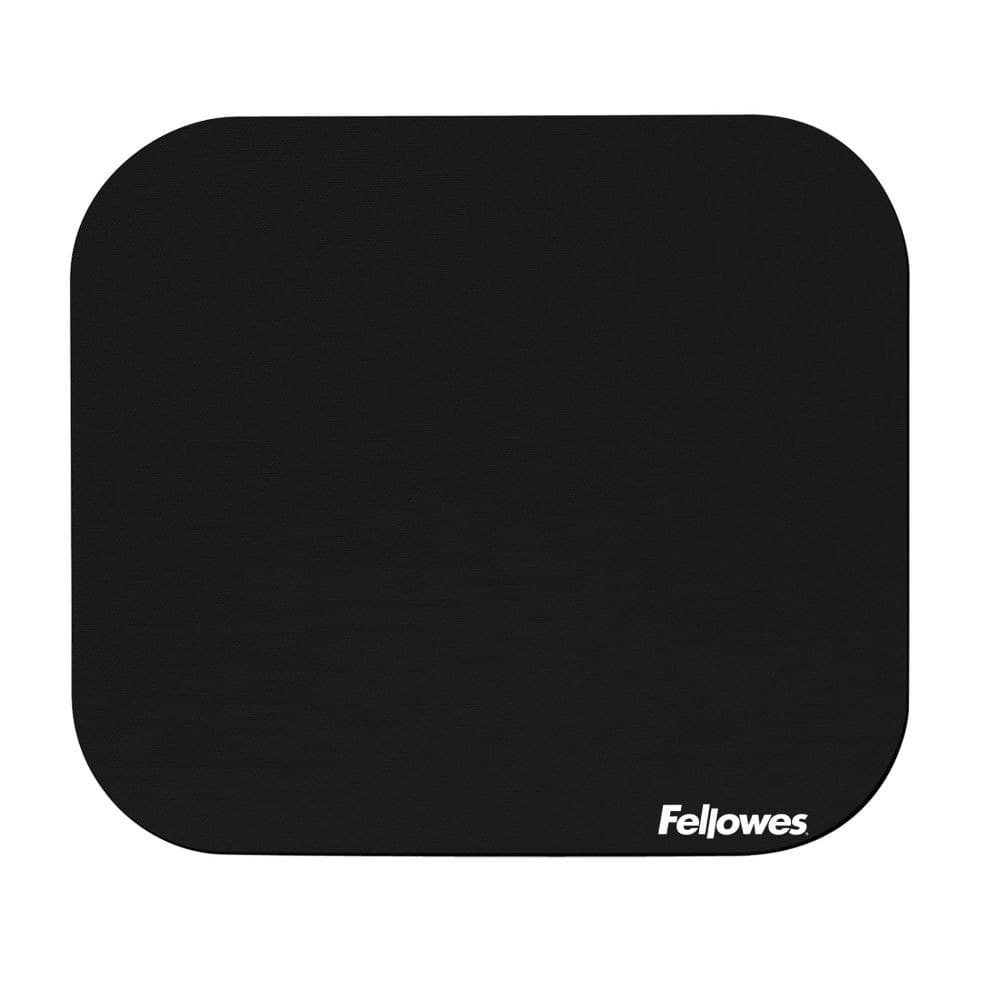 Fellowes Premium Mouse Pad - Black Pack of 6 - Image 1