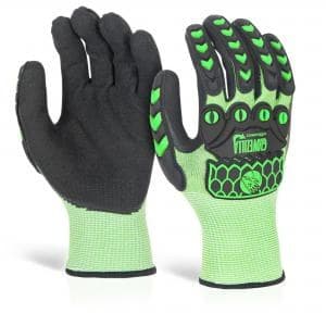 Beeswift Glovezilla Foam Nitrile Coated Glove Green L Pair GZ64LGL - Image 1