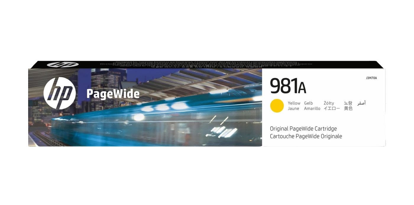 HP 981A Yellow Original PageWide Ink Cartridge (J3M70A)