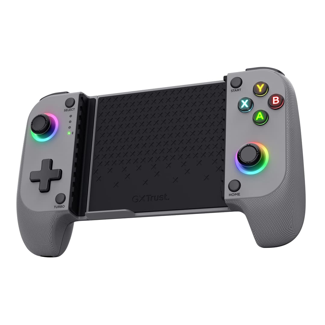 Trust GXT 735G Mylox Wireless Mobile Gaming Controller - Bluetooth Gamepad for Android & iOS, Analogue/Digital, Grey - Image 1