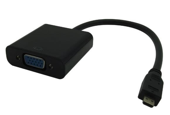 HDMI Micro - VGA adapter M-F, 0.25m