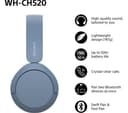 Sony WH-CH520 Wireless Headphones - Blue thumbnail 5
