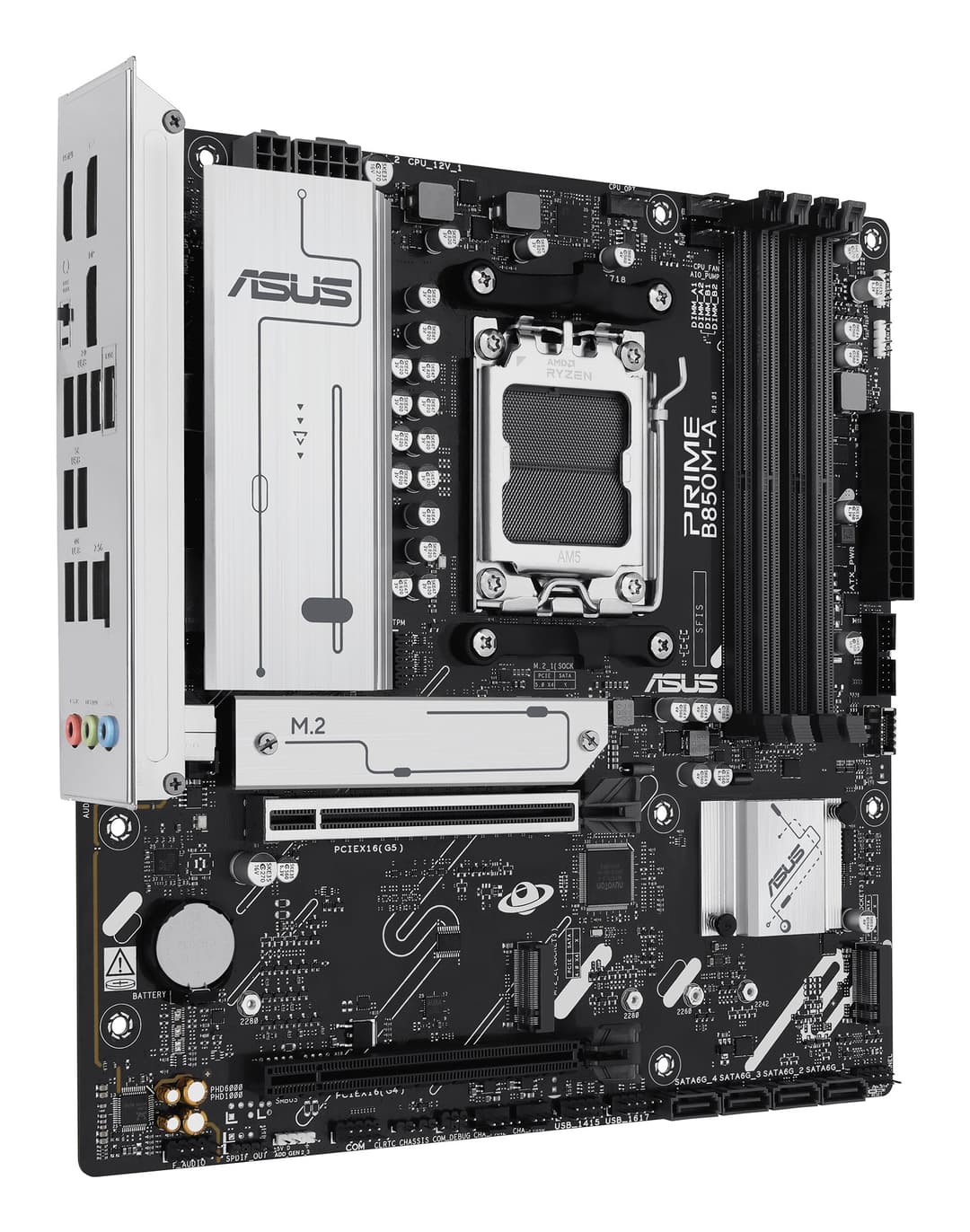 ASUS PRIME B850M-A-CSM AMD B850 Socket AM5 DDR5 micro ATX Motherboard - Image 3
