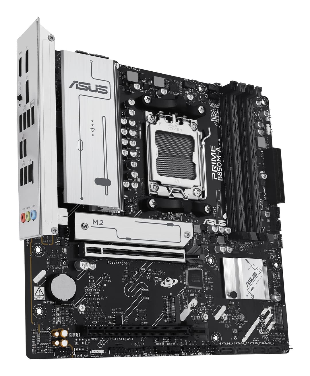 ASUS PRIME B850M-A-CSM AMD B850 Socket AM5 DDR5 micro ATX Motherboard - Image 4