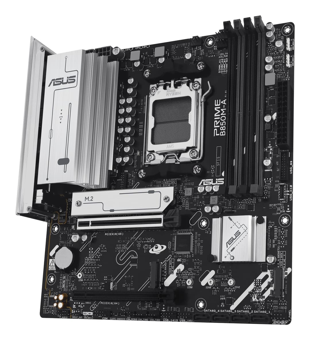 ASUS PRIME B850M-A-CSM AMD B850 Socket AM5 DDR5 micro ATX Motherboard - Image 5
