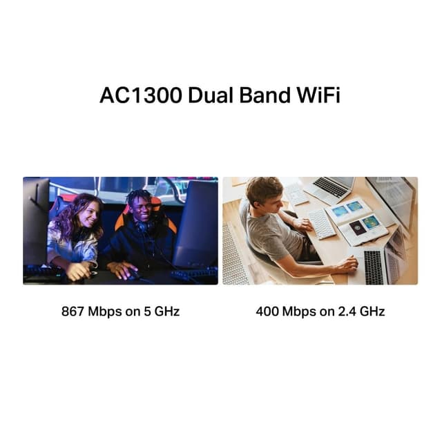 MERCUSYS MA30H TP-Link AC1300Mbps USB WiFi Adapter - Black | A1 Tech Deals