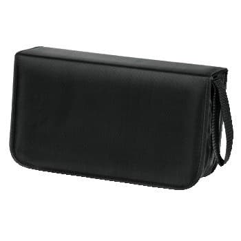 Hama Nylon CD/DVD Wallet, Black - 120 Discs - Image 1