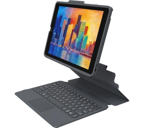 ZAGG Pro Keys with Trackpad 10.2" iPad Keyboard Folio Case - Black - Image 1