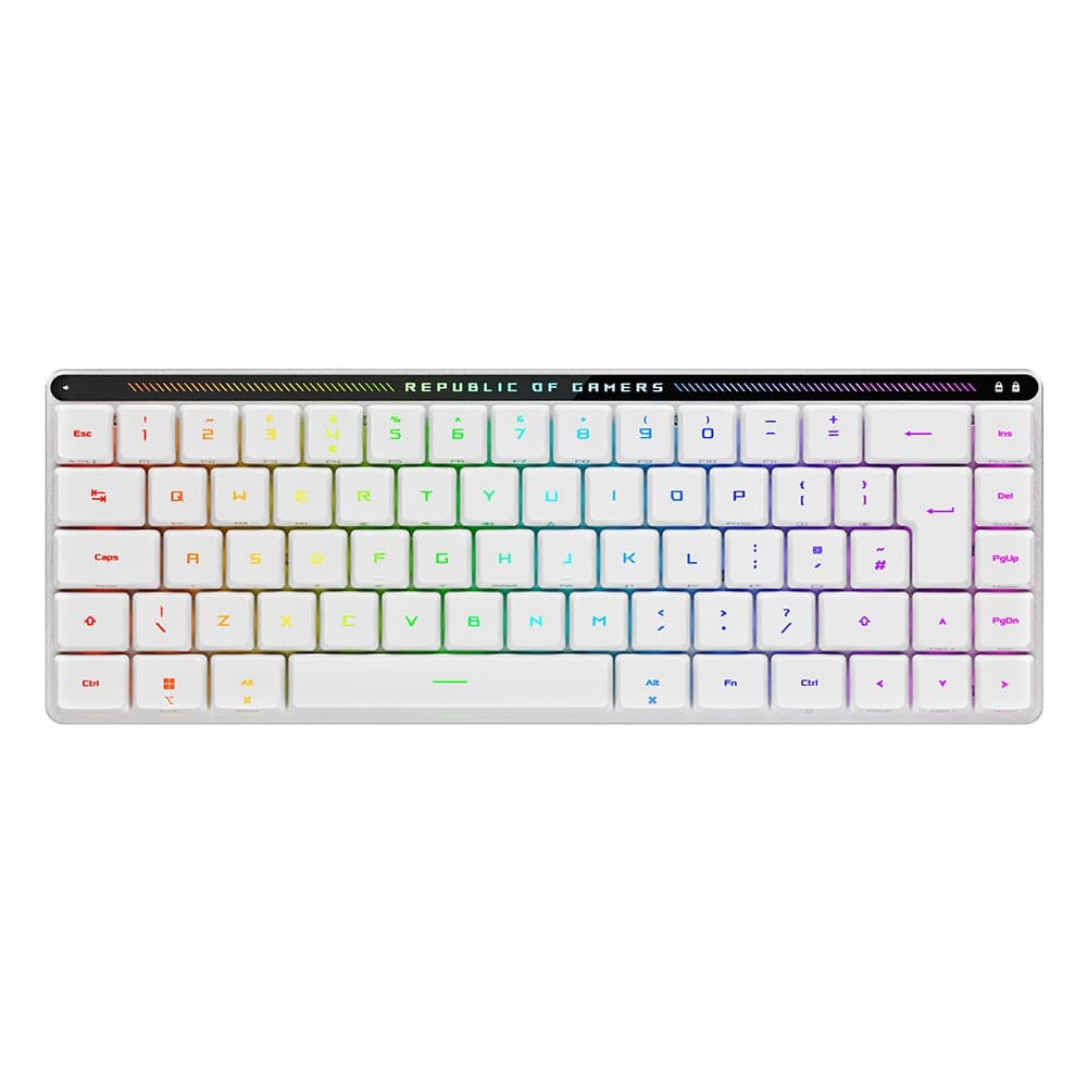 ASUS ROG Falchion RX Wireless QWERTY UK Layout RGB Gaming Keyboard - White - Image 1