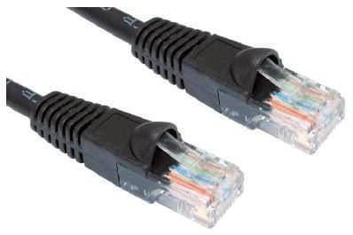 Cables Direct 2m Cat6 U/UTP LSOH Moulded Network Patch Cable, RJ-45 to RJ-45, Black (99LHT6-602K) - Image 1