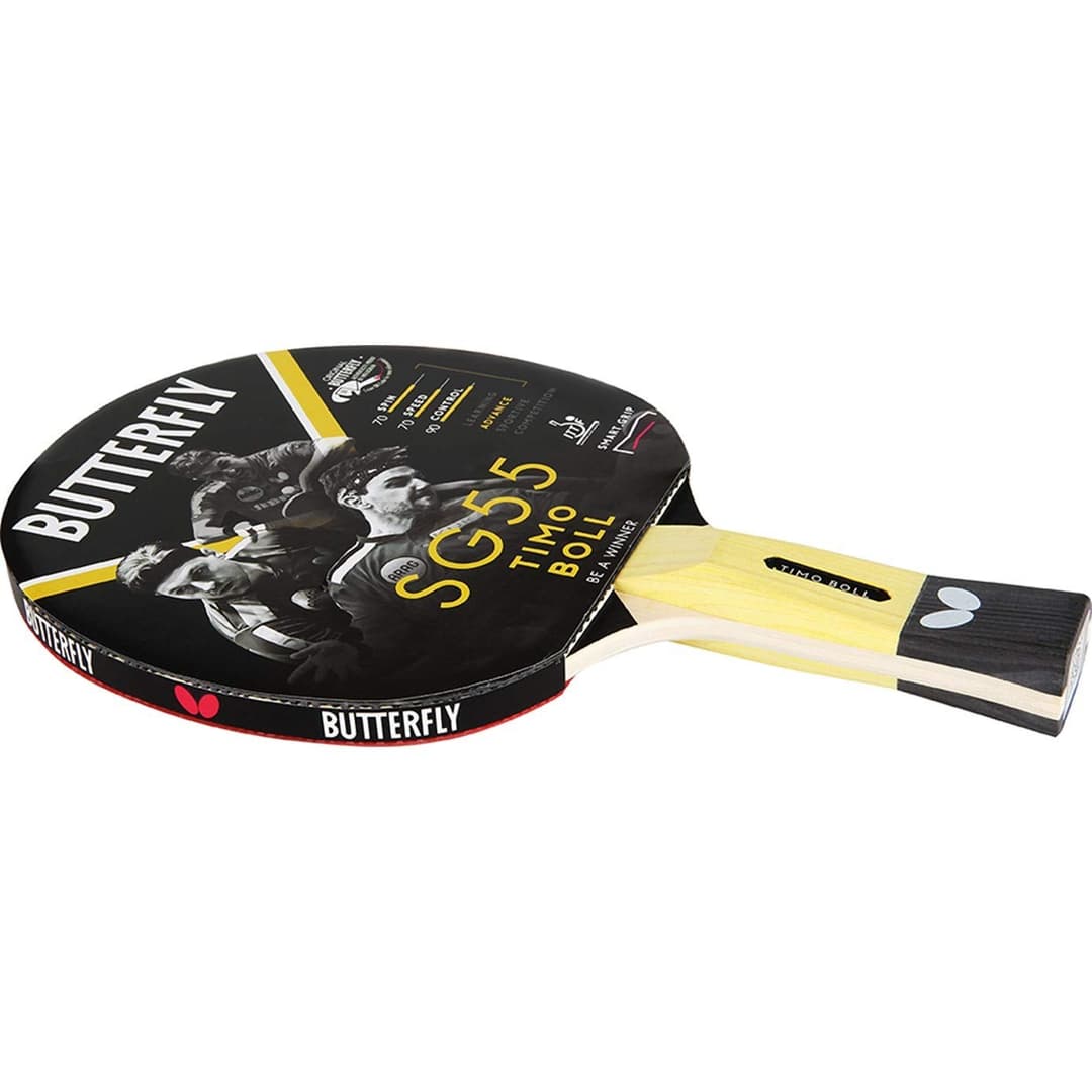 Butterfly Timo Boll SG55 Table Tennis Bat - Red And Black - Image 1