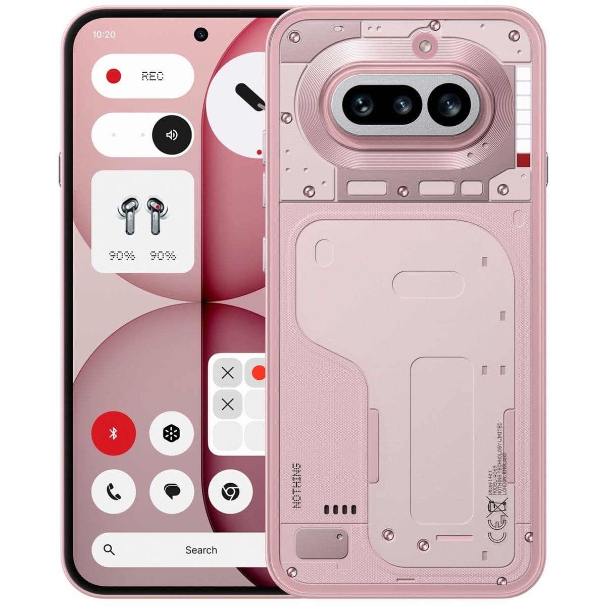 Nothing Phone (4a) 5G 12GB RAM 256GB SIM Free AI Mobile Phone - Pink