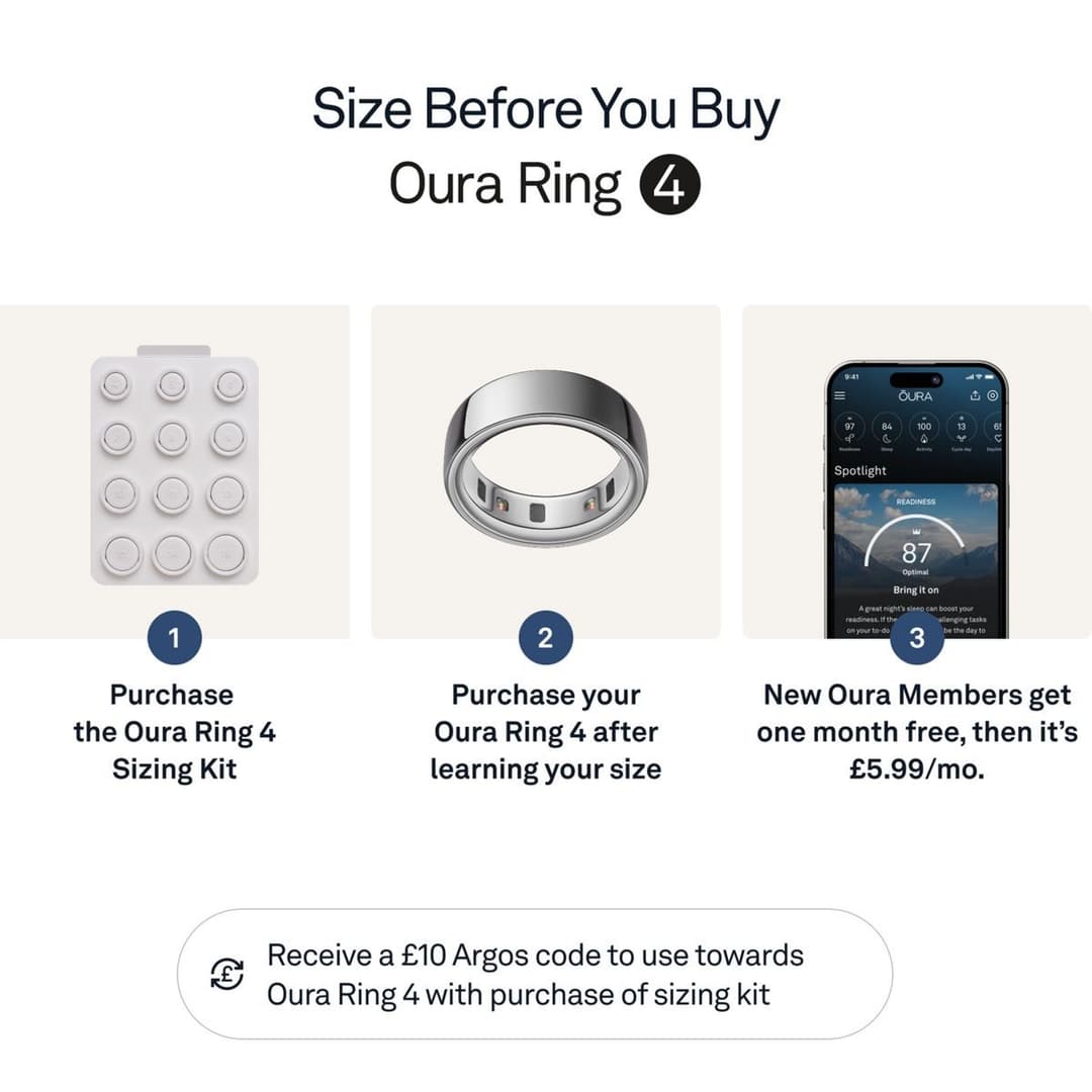 Oura Ring 4 Bluetooth Smart Ring Silver - 6 - Image 4