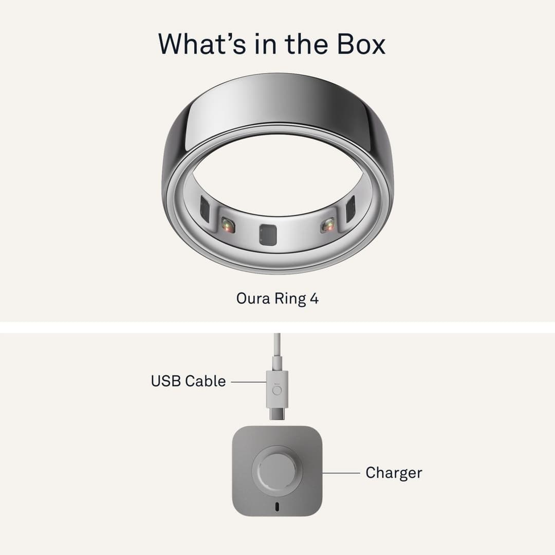 Oura Ring 4 Bluetooth Smart Ring Silver - 6 - Image 10