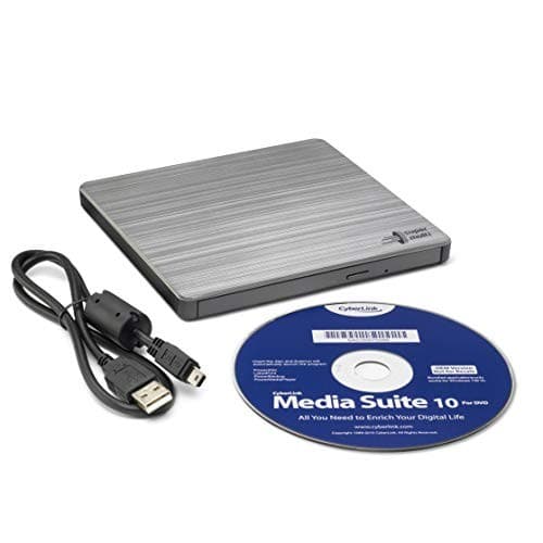 Hitachi-LG GP60 External DVD Drive Slim Portable DVD Writer USB 2.0 for Windows & Mac - Silver - Image 10