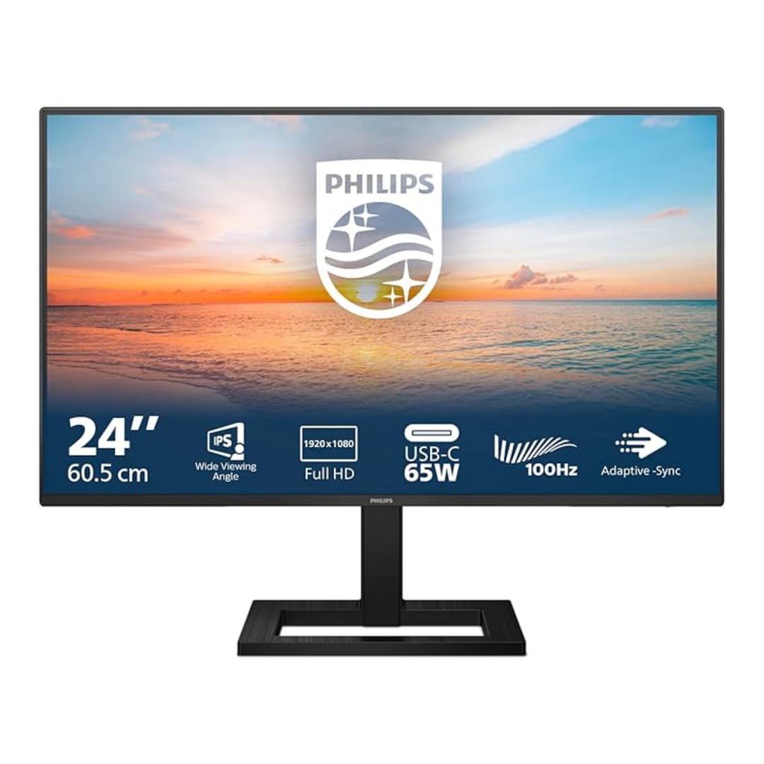 Philips 24E1N1300AE 23.8" Full HD 100Hz IPS 1ms USB-C Height adjustable LCD Monitor - Image 1