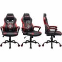 Subsonic Iron Maiden Senjutsu Junior Gaming Chair - Black and Red thumbnail 3