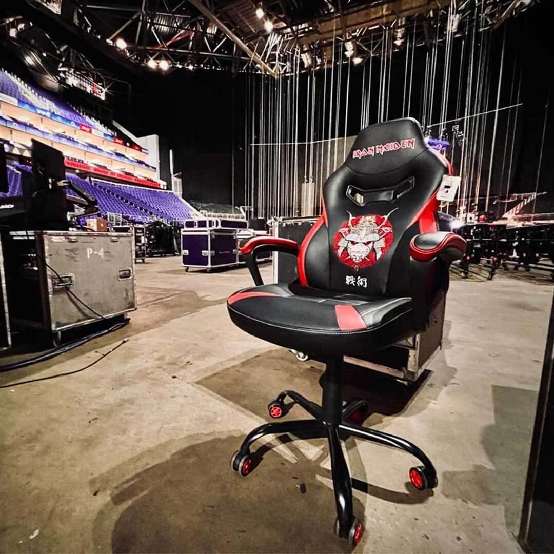 Subsonic Iron Maiden Senjutsu Junior Gaming Chair - Black and Red - Image 10
