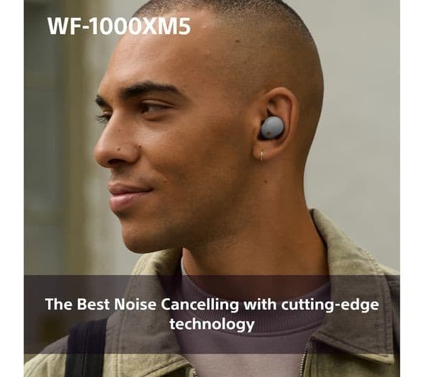 Sony WF-1000XM5 Wireless Noise Cancelling Earbuds - Silver - Image 5