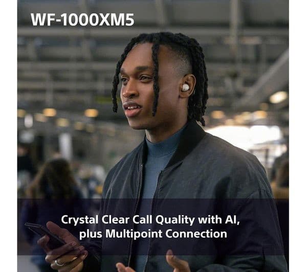 Sony WF-1000XM5 Wireless Noise Cancelling Earbuds - Silver - Image 9
