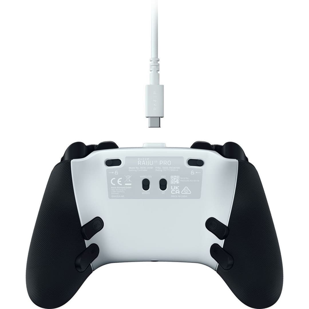 Razer Raiju V3 Pro Wireless Controller for PS5 & PC - White - Image 9