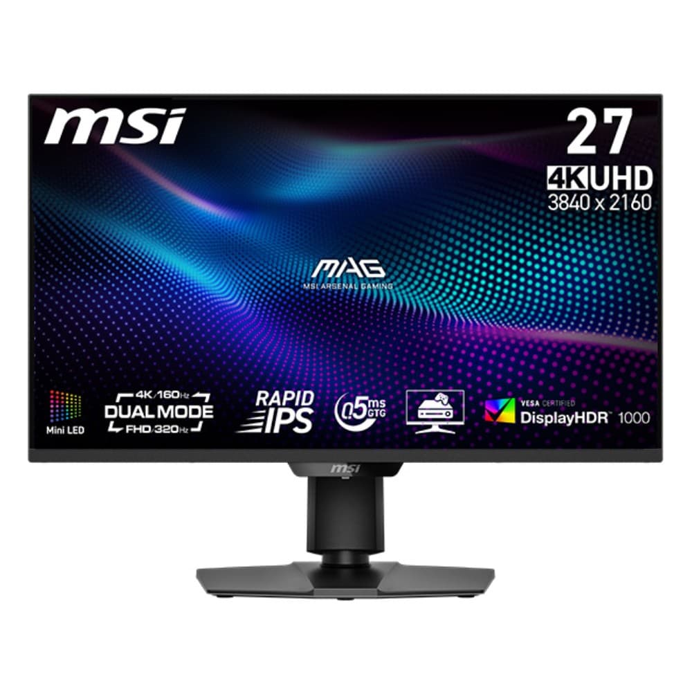 MSI MAG 274UPDF E16M 27" IPS 4K UHD 160Hz DisplayPort HDMI Gaming Monitor