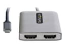 StarTech.com USB-C to Dual HDMI MST Hub - Dual 4K 60Hz (MST14CD122HD) Grey thumbnail 6
