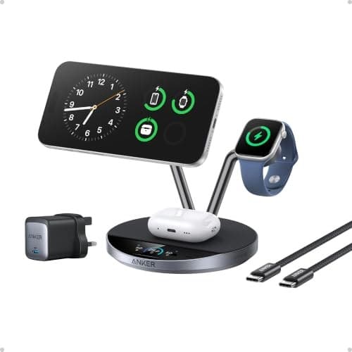 Anker Prime 3-in-1 Wireless Charger Dock Stand, Qi2‑Certified 25W - Image 2