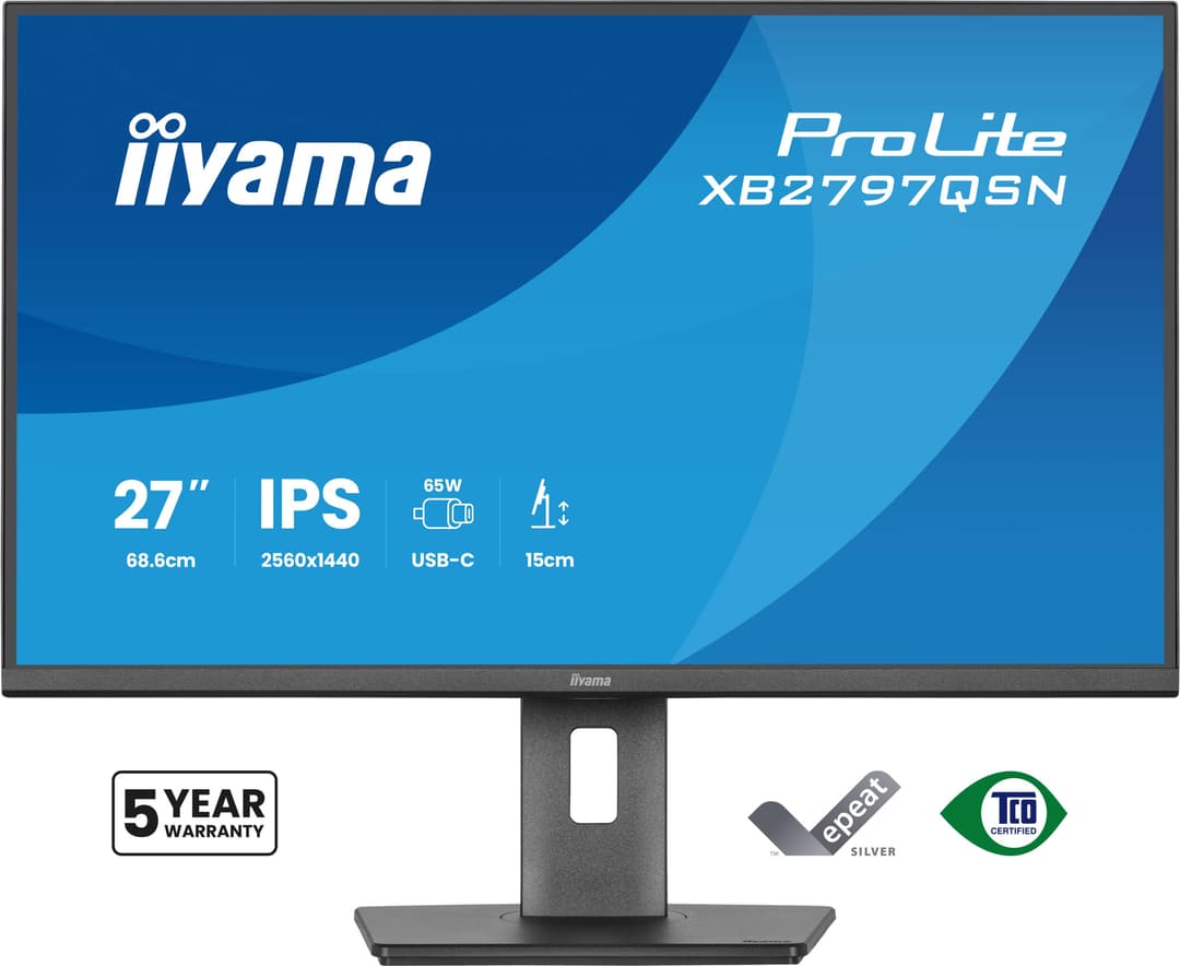 iiyama ProLite XB2797QSN-B1 computer monitor 68.6 cm (27") 2560 x 1440 pixels Quad HD LCD Black - Image 2