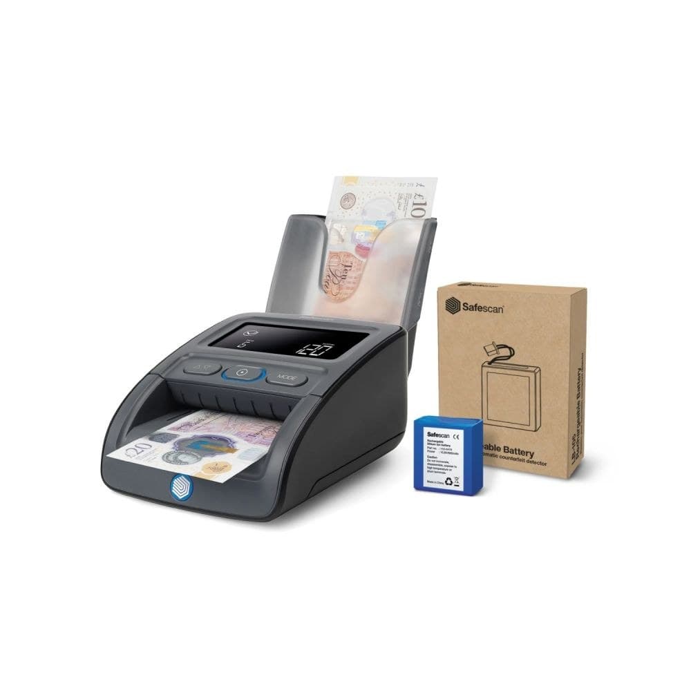Safescan 155-S G2 Counterfeit Detection and RS-100 Stacker Bundle - Image 1