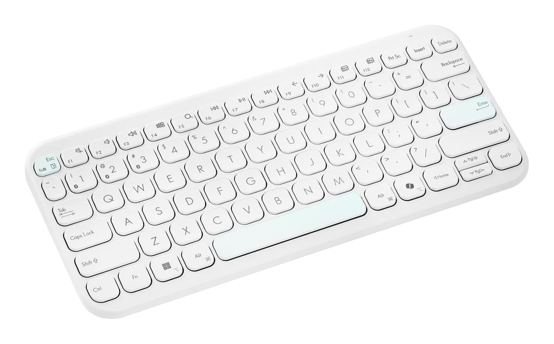 ASUS Marshmallow KW100 keyboard Home Bluetooth White - Image 1