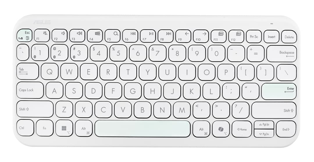 ASUS Marshmallow KW100 keyboard Home Bluetooth White - Image 3