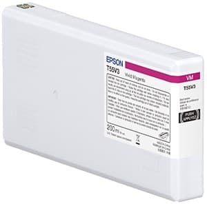 Epson T55W3 UltraChrome Pro10 200ml Ink Cartridge for SureColor SC-P5300 - Vivid Magenta - Image 1