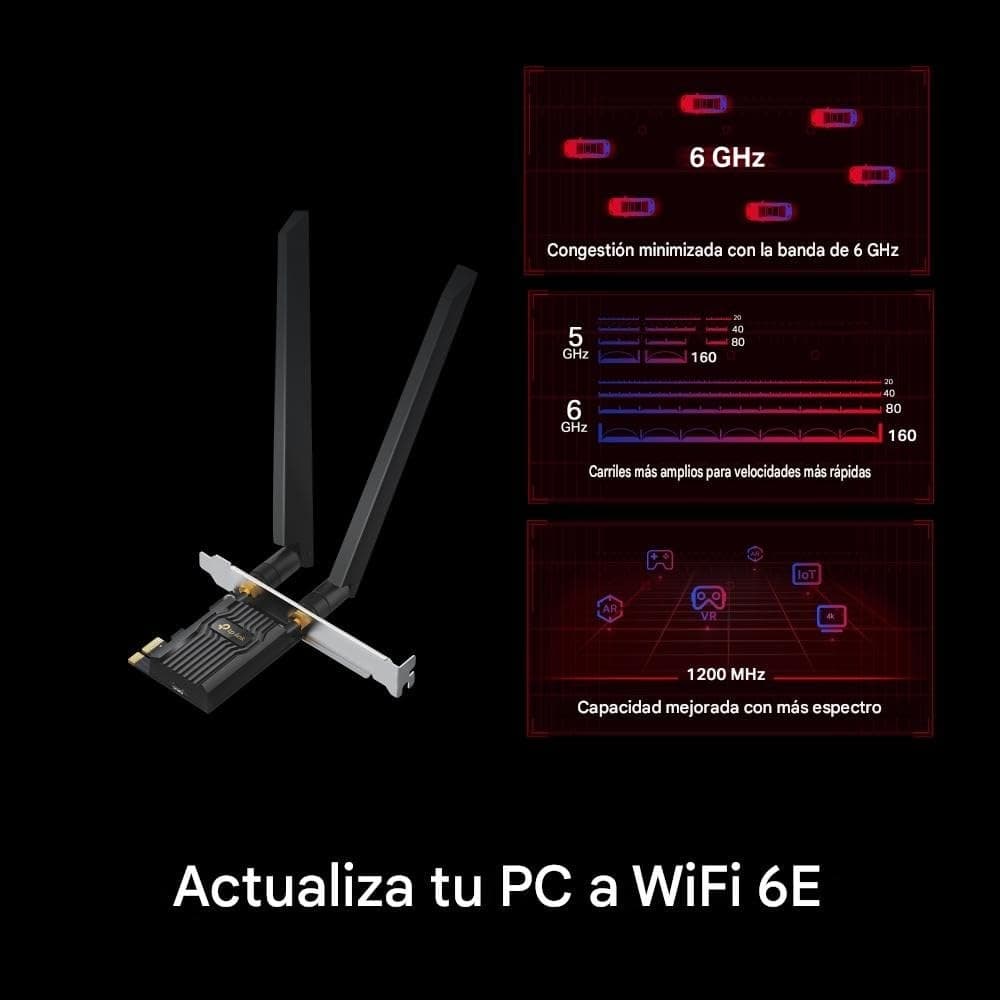 TP-LINK AXE5400 Archer TXE72E Wi-Fi 6E Network Card - Black/White - Image 4