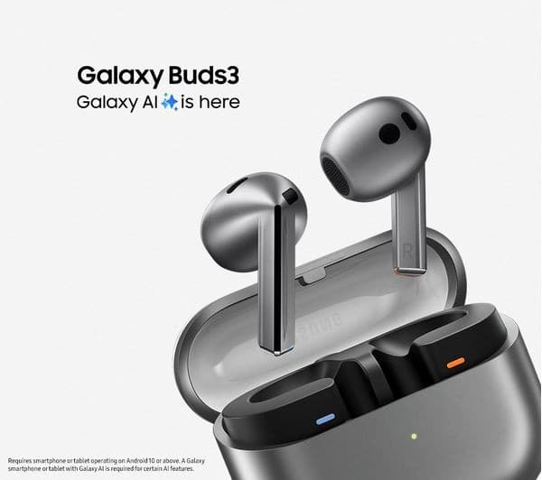 Samsung Galaxy Buds3 Wireless Earbuds Silver - Image 4
