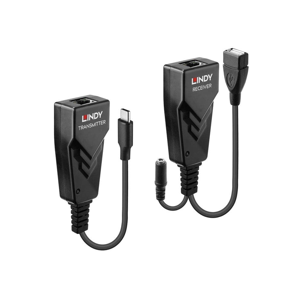 Lindy 100m USB 2.0 Type C Cat.6 Extender - Image 1