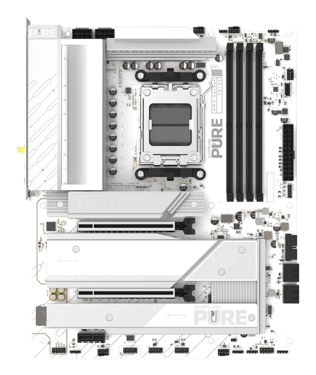 Sapphire PURE X870A WIFI 7 AMD X870 Socket AM5 ATX - Image 1