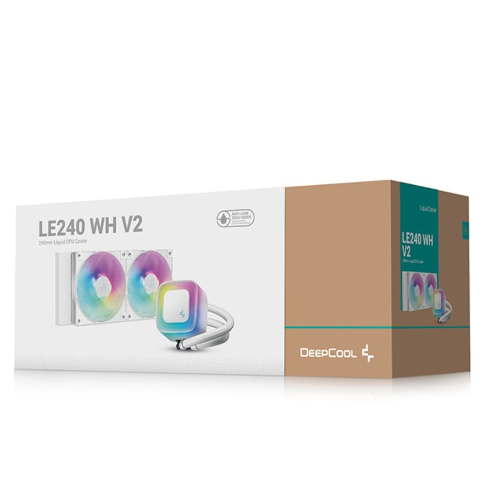 DeepCool LE240 WH V2 282 mm All-in-One Liquid CPU Cooler - White - Image 6