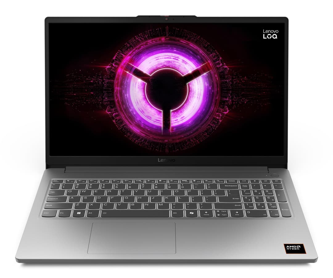 Lenovo LOQ 15ARP10E AMD Ryzen™ 7 170 Laptop 39.6 cm (15.6") Full HD 16 GB DDR5-SDRAM 1 TB SSD NVIDIA GeForce RTX 3050 Wi-Fi 6 (802.11ax) Windows 11 Home Grey English - Image 1