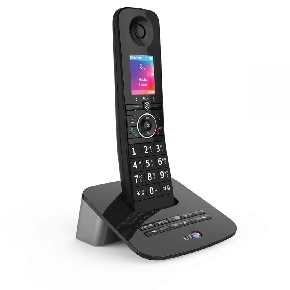 BT Premium 090630 Single DECT Call Blocker Telephone with Answer Machine - Black